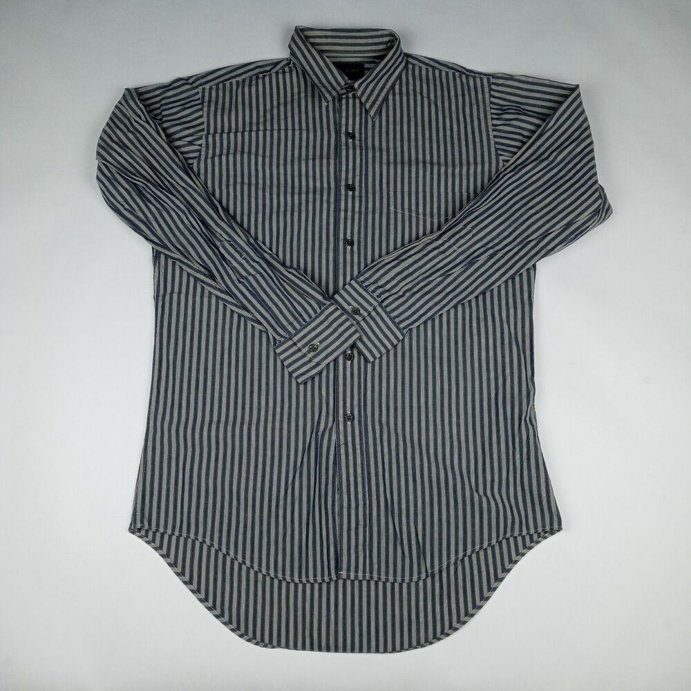 CALVIN KLEIN Long Sleeve Button Up Shirt Men's Size 15-15 1/2 Medium